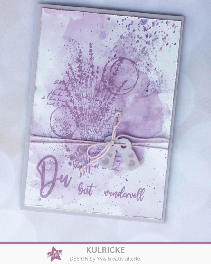 Kulricke Hintergrundstempel "Lavendel Hintergrund" Clear Stamp