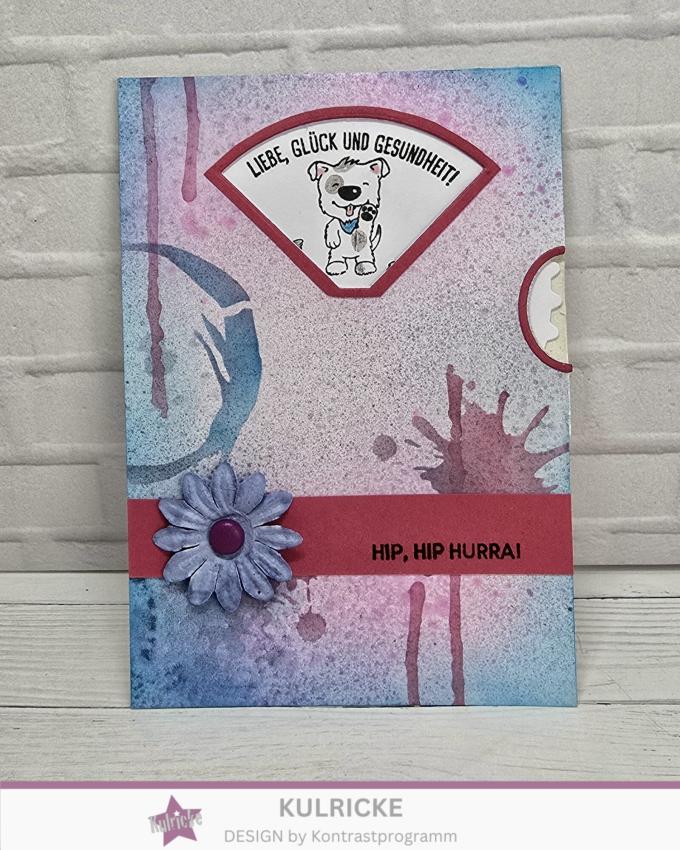 Kulricke Stanzschablone "Drehkarte inkl. Stencil" Craft Die
