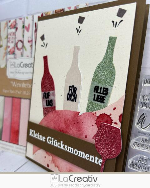 Kulricke Stempel "Prost & Alles Gute" 10x10cm Clear Stamp