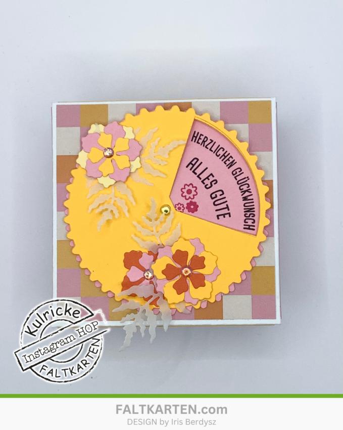 Kulricke Stanzschablone "Drehkarte inkl. Stencil" Craft Die