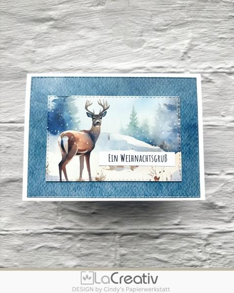 LaCreativ - Designpapier "Spaziergang im Winterwald" Paper Pack 6x6" - 24 Bogen