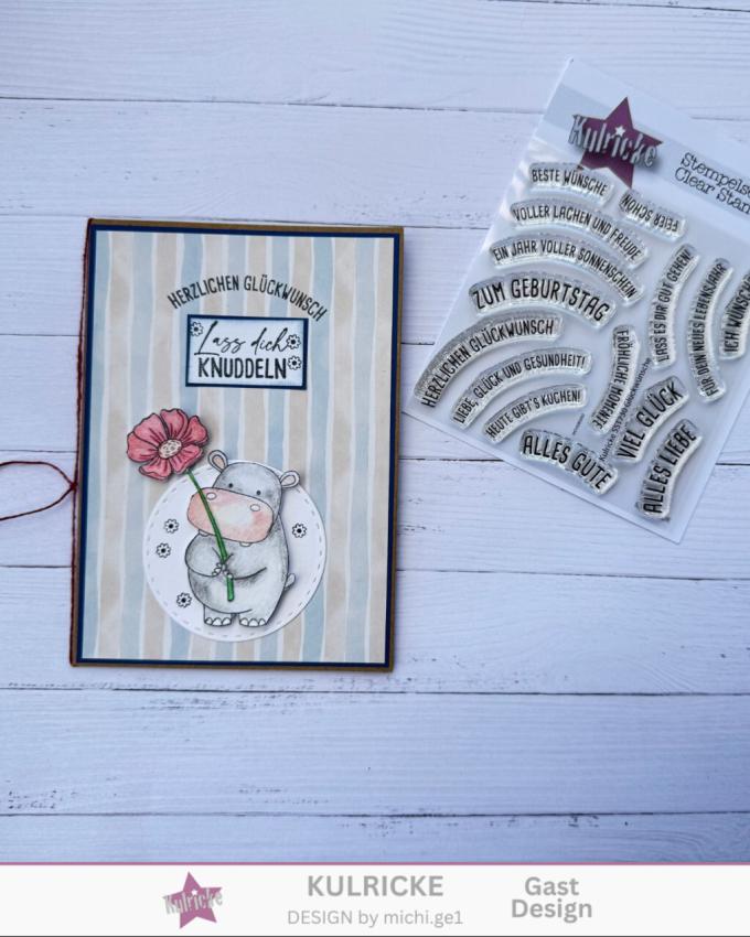 Kulricke Stempel "Hippotastisch" Clear Stamp