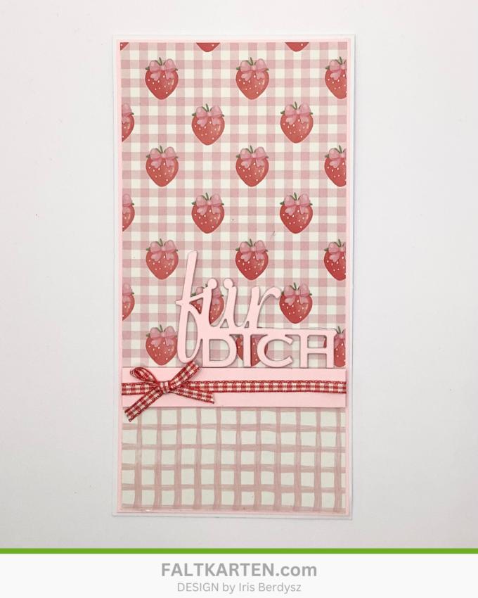 LaCreativ - Designpapier "Erdbeerglück" Paper Pack 6x6" - 24 Bogen