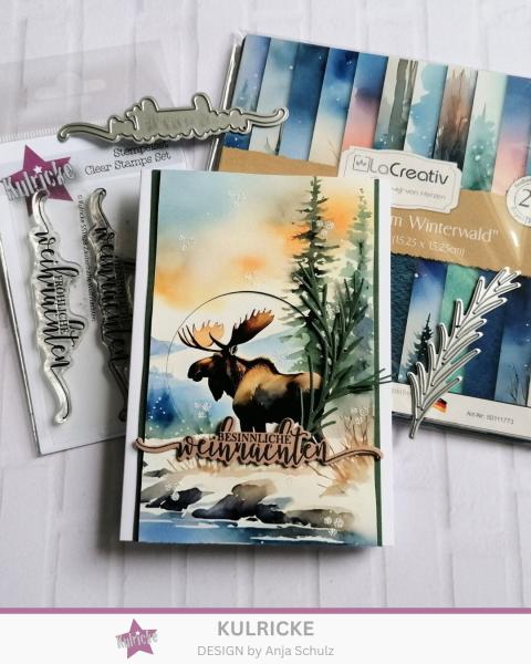 LaCreativ - Designpapier "Spaziergang im Winterwald" Paper Pack 6x6" - 24 Bogen