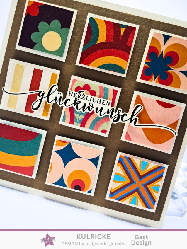 LaCreativ - Designpapier "Bunte Hippiewelt" Paper Pack 6x6" - 24 Bogen