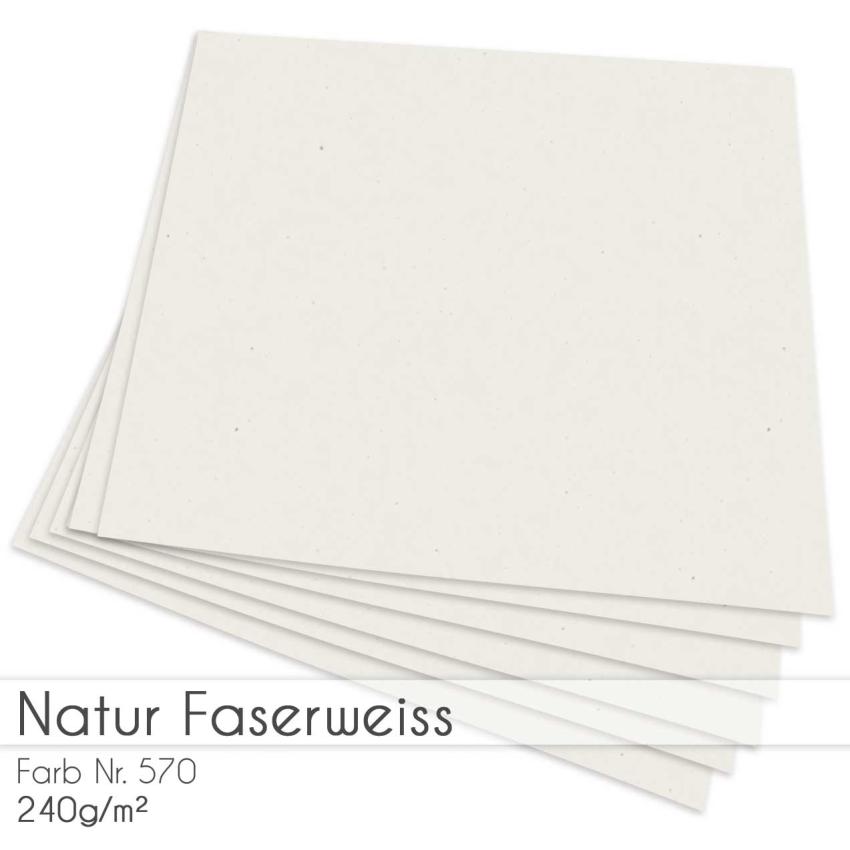 Cardstock "Natur" 12"x12"  240g/m² (30,5 x 30,5cm) in natur faserweiss