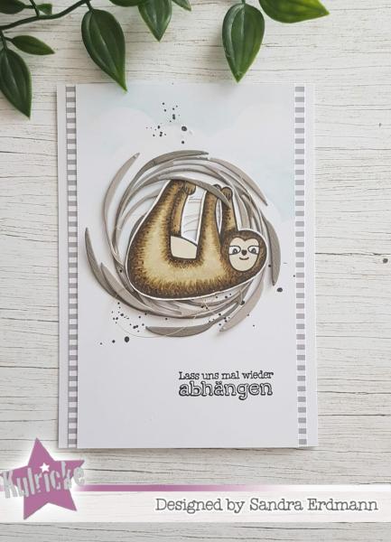 Kulricke Stempelset "Faultier" Clear Stamp
