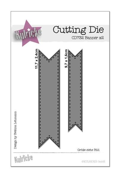Kulricke Stanzschablone "Banner x2" Craft Die