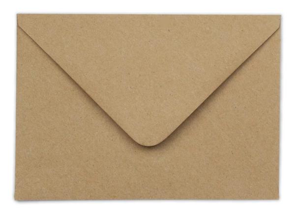 Briefumschläge - Briefhüllen in recycling natur, DIN B6+   120g/m² oF, Nassklebung