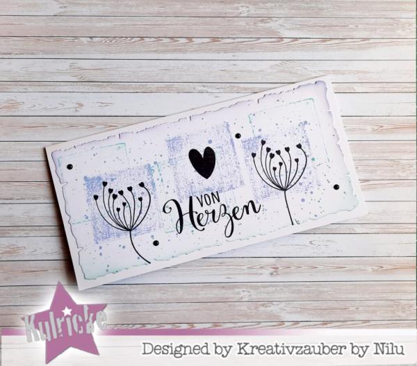 Kulricke Stempelset "Von Herzen" Clear Stamp