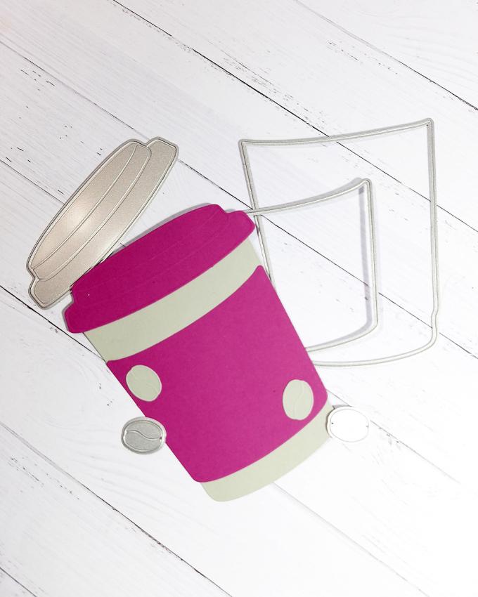 Kulricke Stanzschablone "Kaffee to Go Aufleger" Craft Die