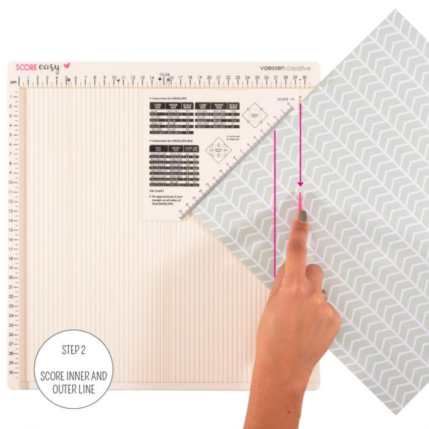 Vaessen Creative - Score Easy Mehrzweck Falzbrett CM Offwhite