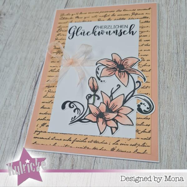 Kulricke Stempelset "Lilien" Clear Stamp