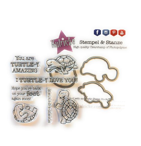 Turtle Stamp Set mit Stanzen