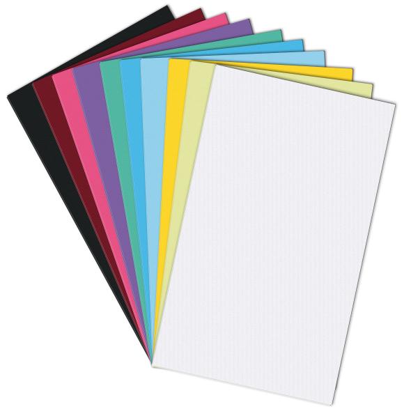 Farbkartonset A4 "Struktur 50er Pack"