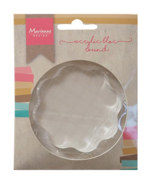 Marianne Design - Acrylic Block Small - Stempelblock - 10 x 12,5 cm 