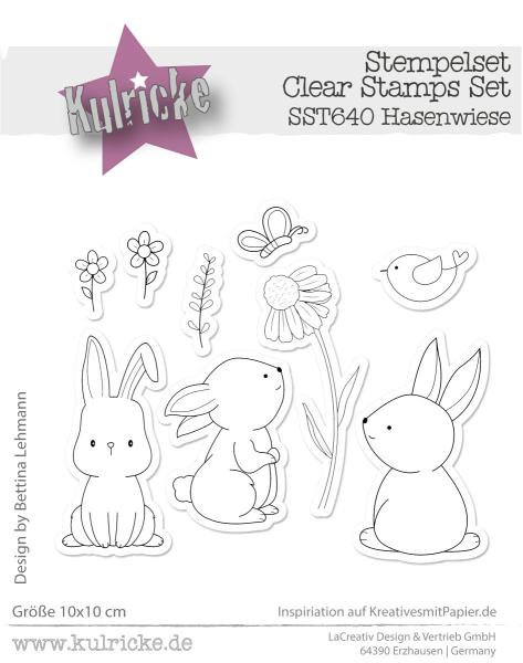 Kulricke Stempel "Hasenwiese" Clear Stamp
