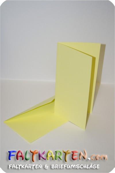 Faltkarte DIN Lang mit Briefumschlag in kraft weiss
