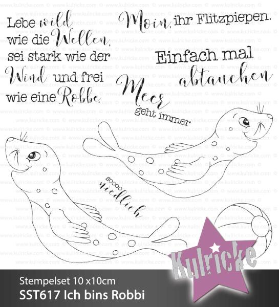 Kulricke Stempelset "Ich bins Robbi" Clear Stamp