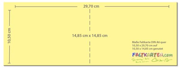 Doppelkarte - Faltkarte 250g/m² DIN A6 quer in metallic steel