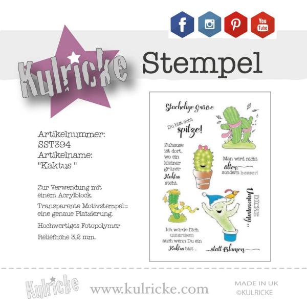 Stempel-Set "Kaktus " mit Stanzen
