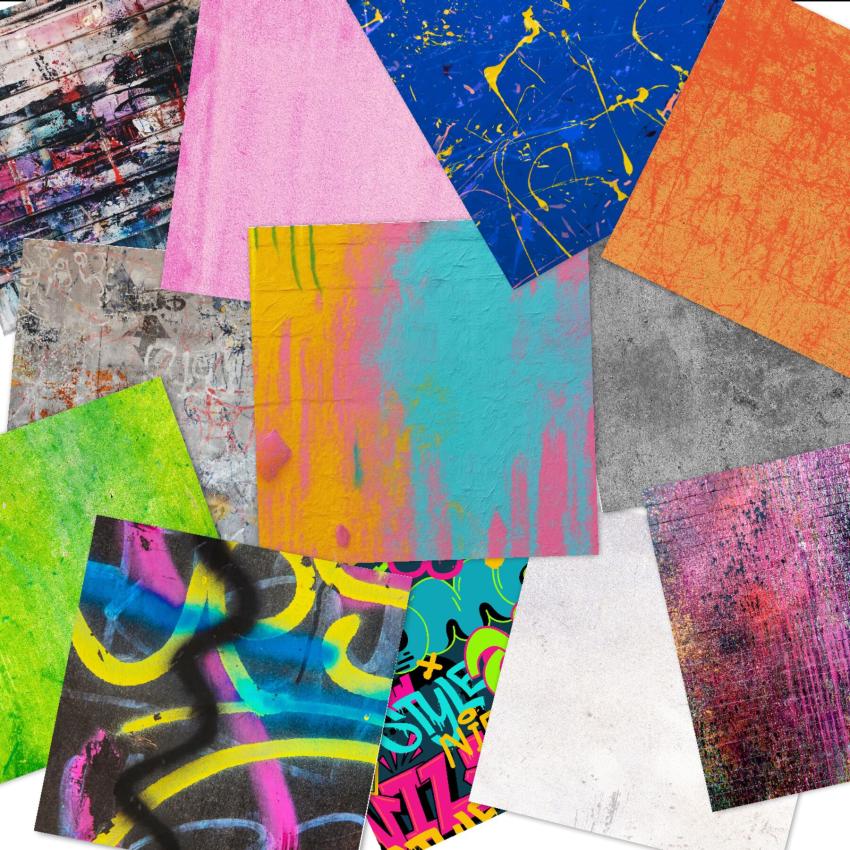 LaCreativ - Designpapier "Graffitti Style" Paper Pack 6x6" - 24 Bogen