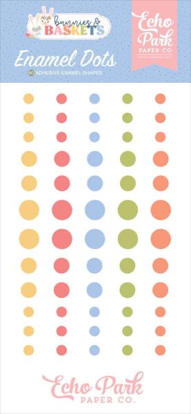 Echo Park - Enamel Dots "Bunnies And Baskets " 60 Stück