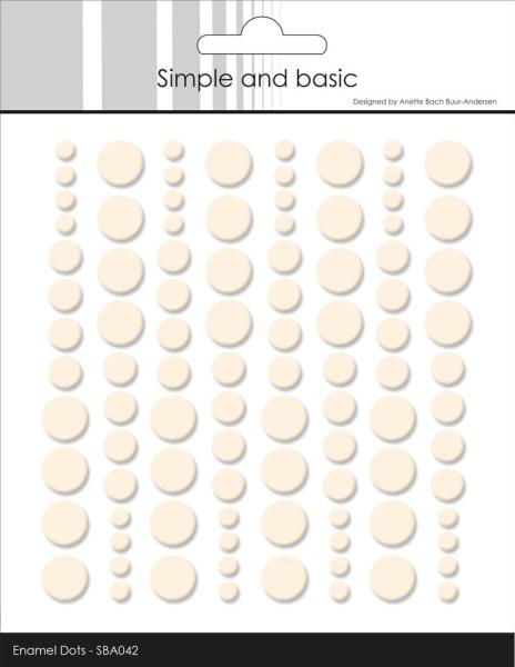 Simple and Basic - Adhesive Enamel Dots "Nougat"