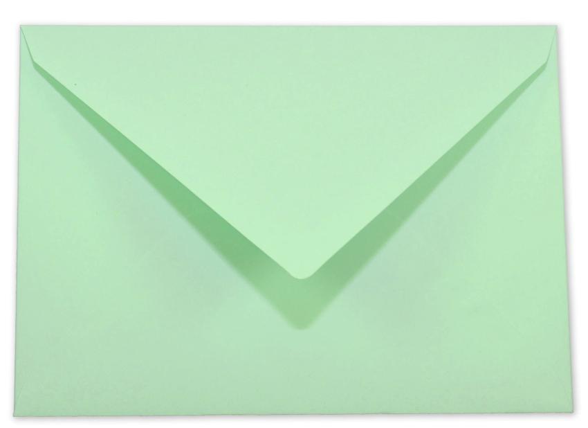 Briefumschlag DIN C6 120g/m² oF Nassklebung in pastell grün