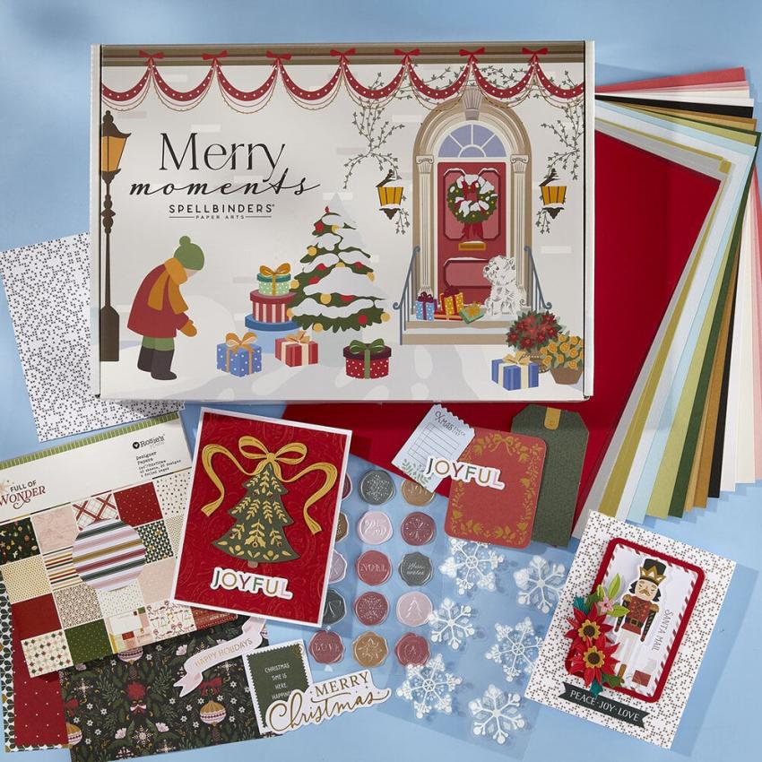 Spellbinders - Kartenbastelset  "Merry Moments" Limited Edition Holiday Cardmaking Kit 2025