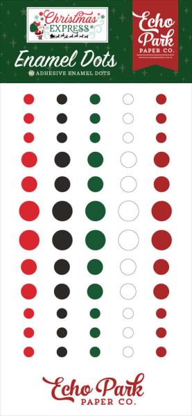 Echo Park - Enamel Dots "Christmas Express " 60 Stück