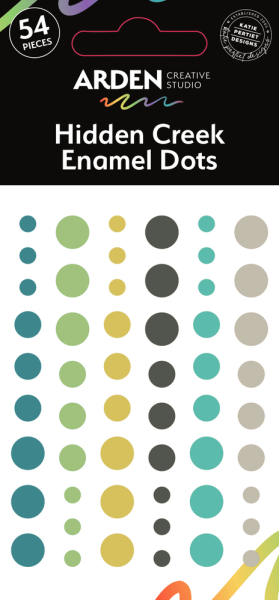 Arden Creative Studio - Klebesteine "Hidden Creek" Enamel Dots