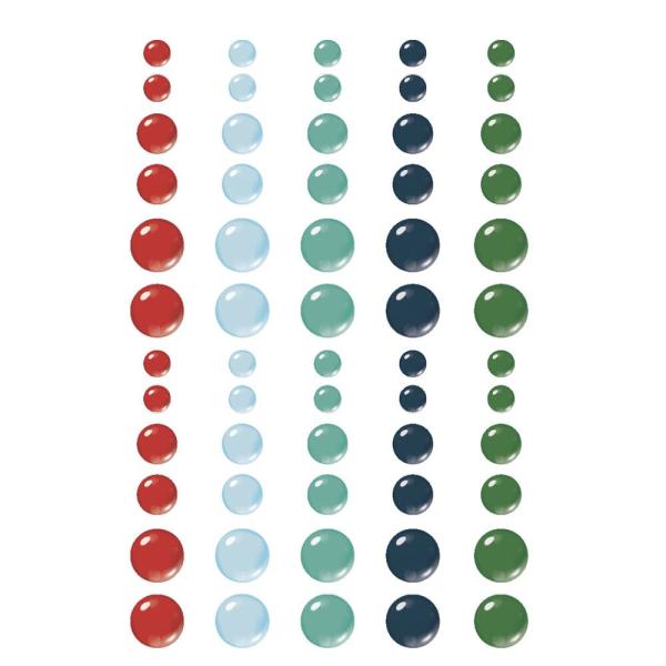 Simple Stories - Enamel Dots "Simple Vintage Flannel Season" 60 Stück 