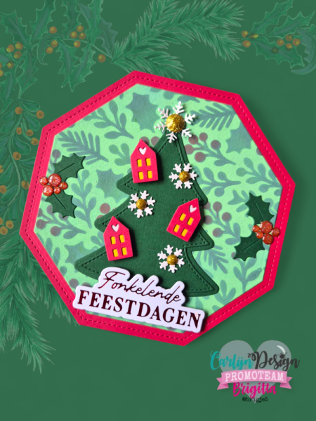 Carlijn Design - Klebesteine "Christmas" Enamel Dots 300 Stück