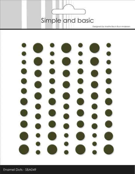 Simple and Basic - Adhesive Matte Enamel Dots "Forest Green"