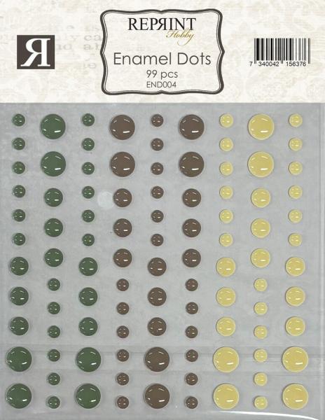 Reprint - Klebeperlen "Home For Christmas" Enamel Dots