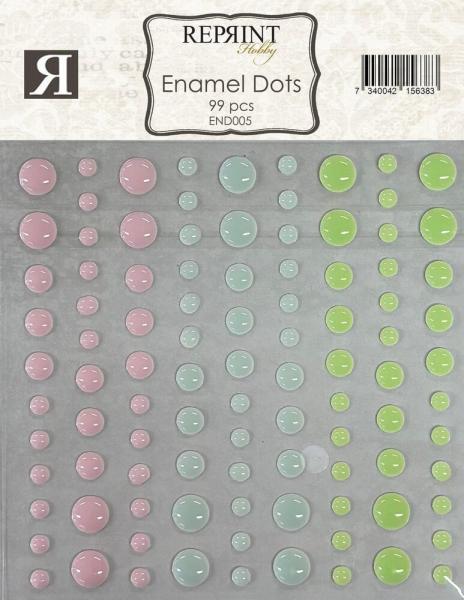 Reprint - Klebeperlen "Happiness" Enamel Dots