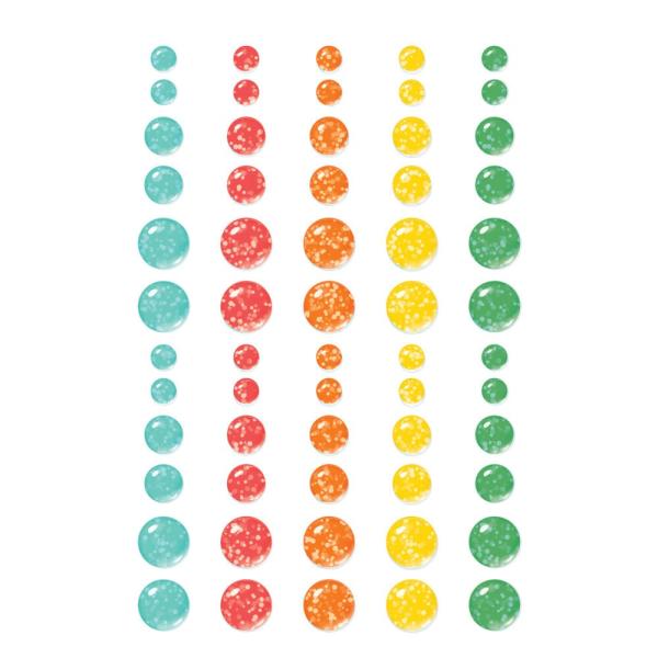Simple Stories - Enamel Dots "Game Night" 60 Stück 