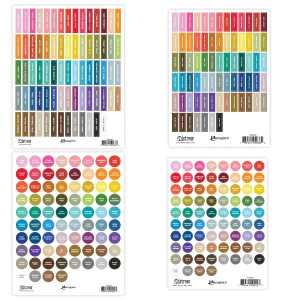Ranger - Tim Holtz "Distress Label Assortment Sheets White"