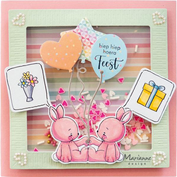 Marianne Design - Schmucksteine "Light Pink" Hearts Pearls