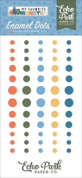 Echo Park - Enamel Dots "My Favorite Monster " 60 Stück