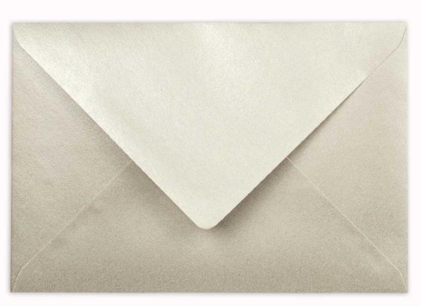 Briefumschlag DIN C6 120g/m² oF Nassklebung in metallic champagner