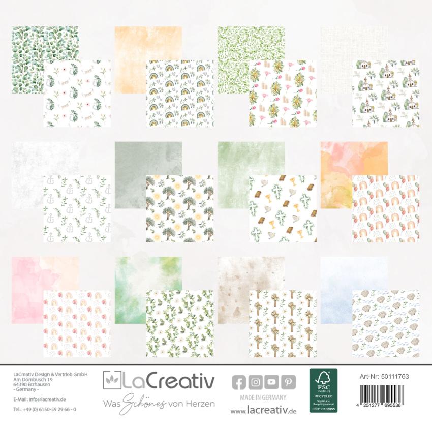 LaCreativ - Designpapier "Wundervolle Kirchenfeste" Paper Pack 6x6" - 24 Bogen