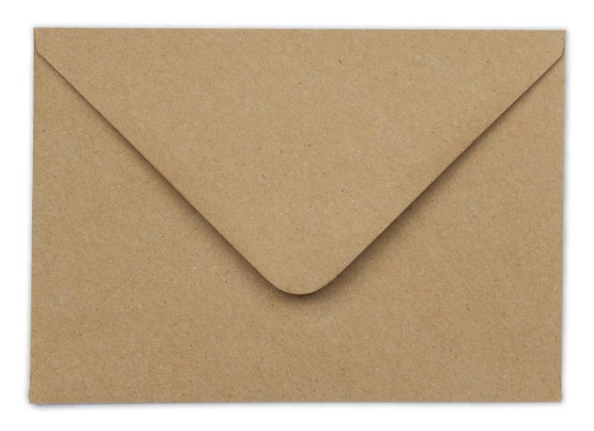 Briefumschlag DIN C6 120g/m² oF Nassklebung in recycling natur