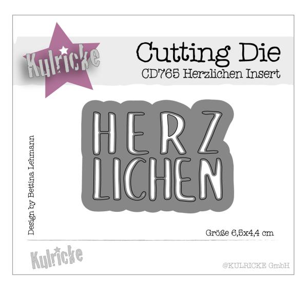 Kulricke Stanzschablone "Herzlichen Insert" Craft Die