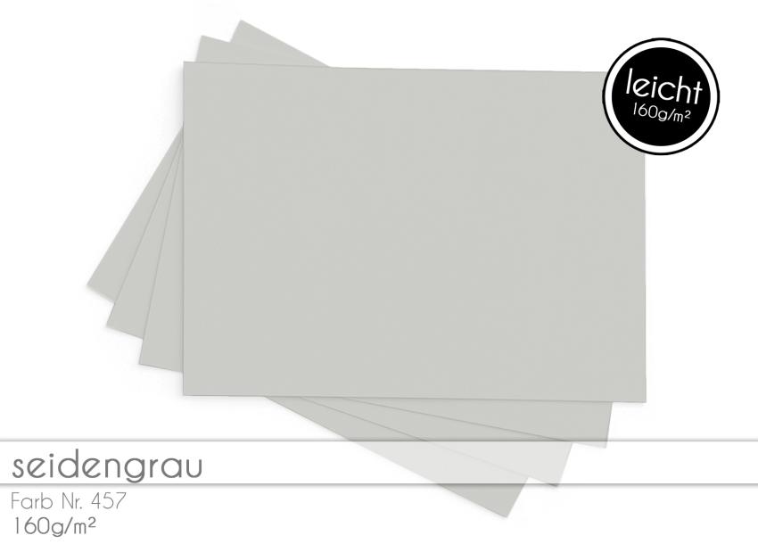 Tonkarton 160 g/m² - DIN A4 - seidengrau