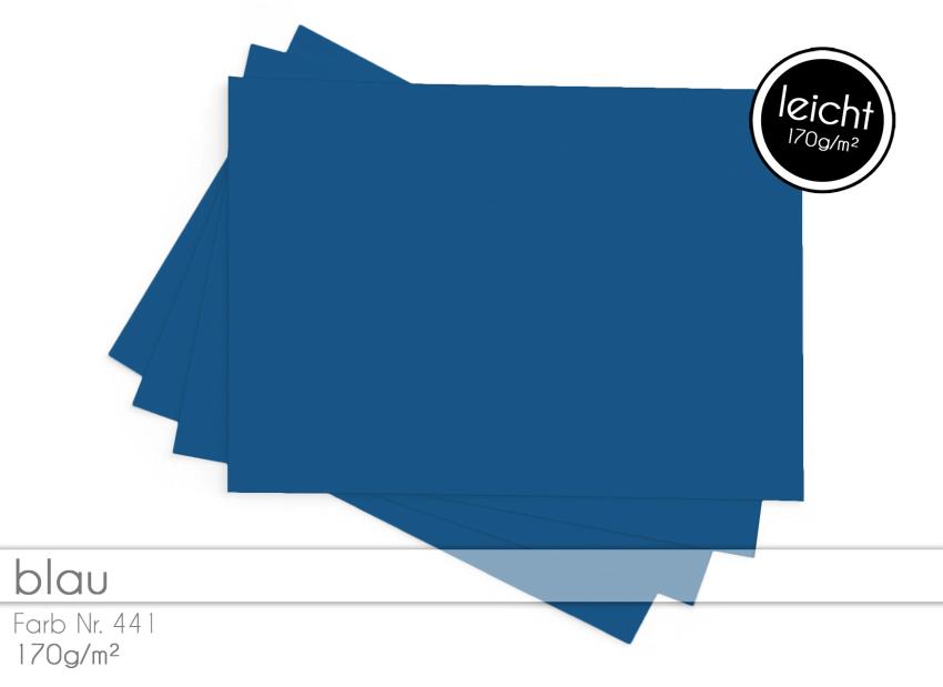 Tonkarton 160 g/m² – DIN A4 – blau