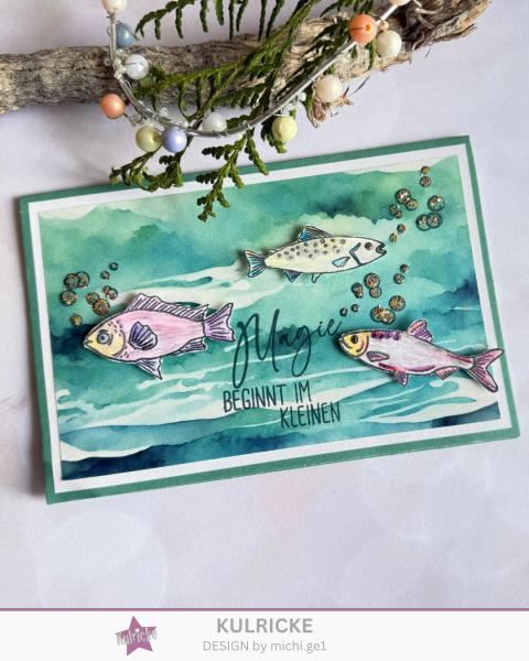 Kulricke Stempel "Anglerauszeit" Clear Stamp