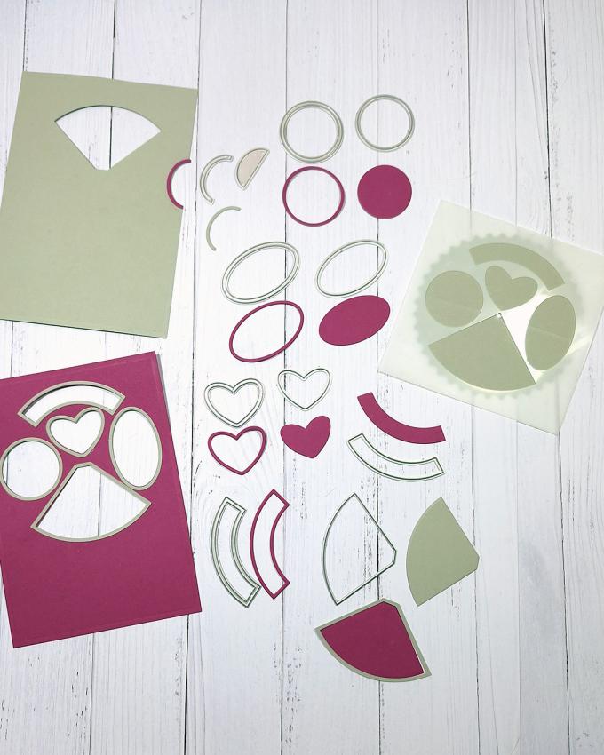 Kulricke Stanzschablone "Drehkarte inkl. Stencil" Craft Die