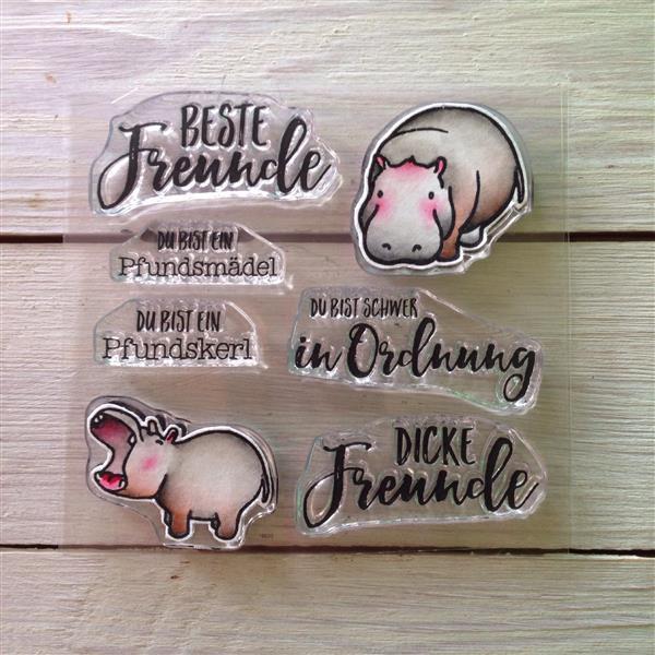 Dicke Freunde Stempel Set